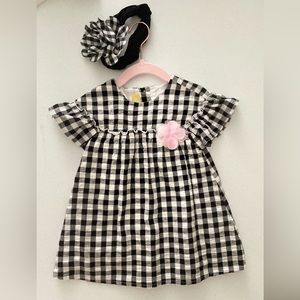 💯 cotton lined Dress 15 mos ITALY Chicco